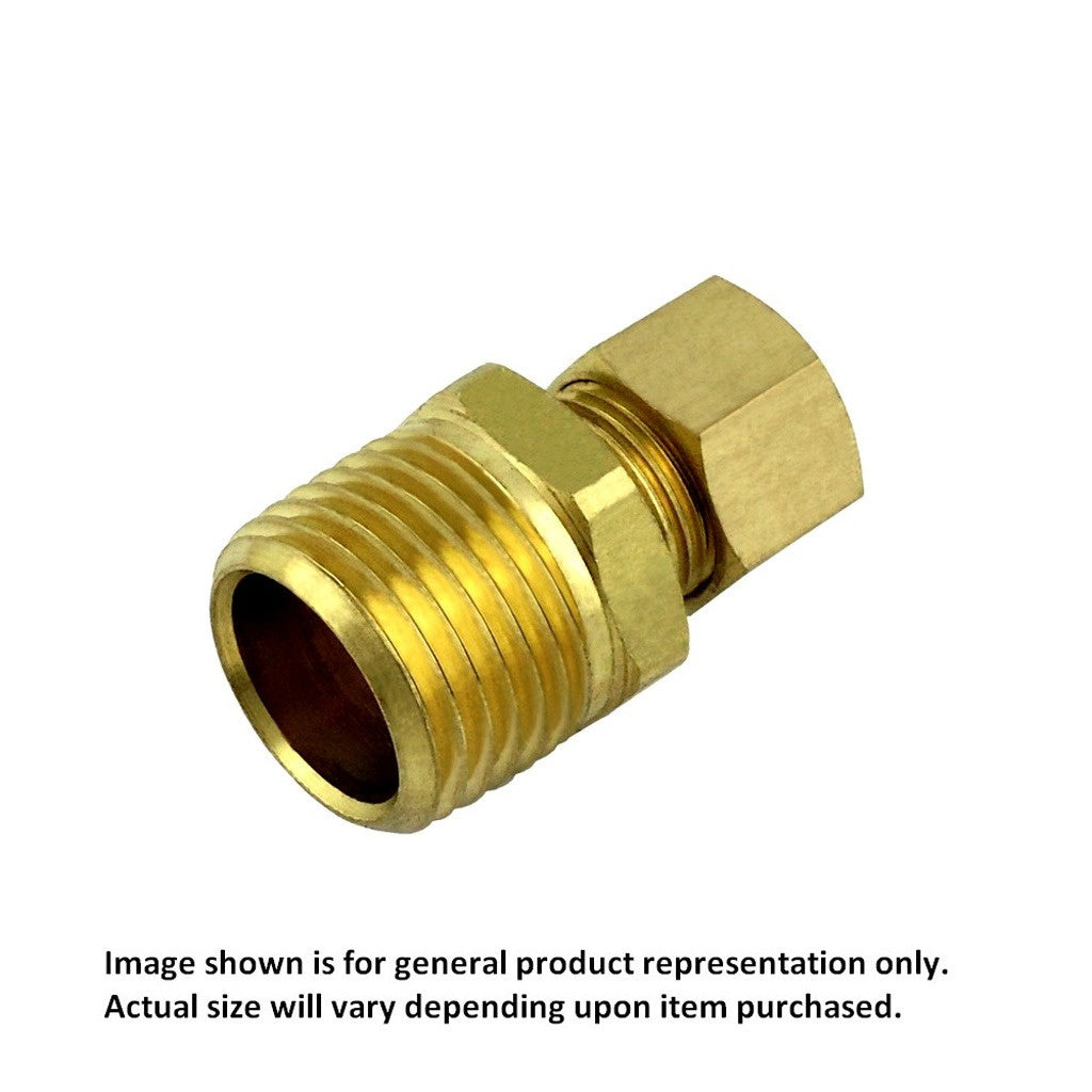 Amazing 1/4inC X 3/8inMpt Brass Compression Connector