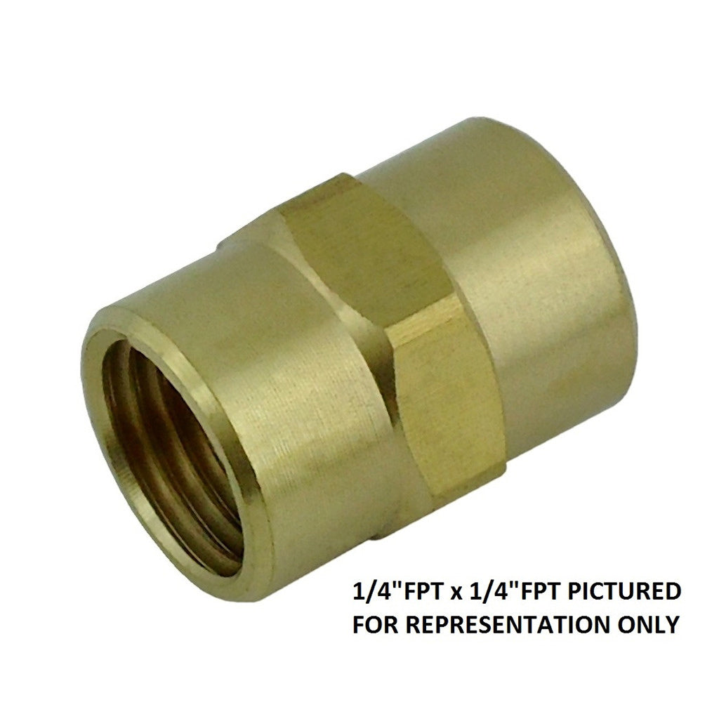Amazing 3/8in FPT x 3/8in FPT Brass Hex Coupling - Grab Yours Now!