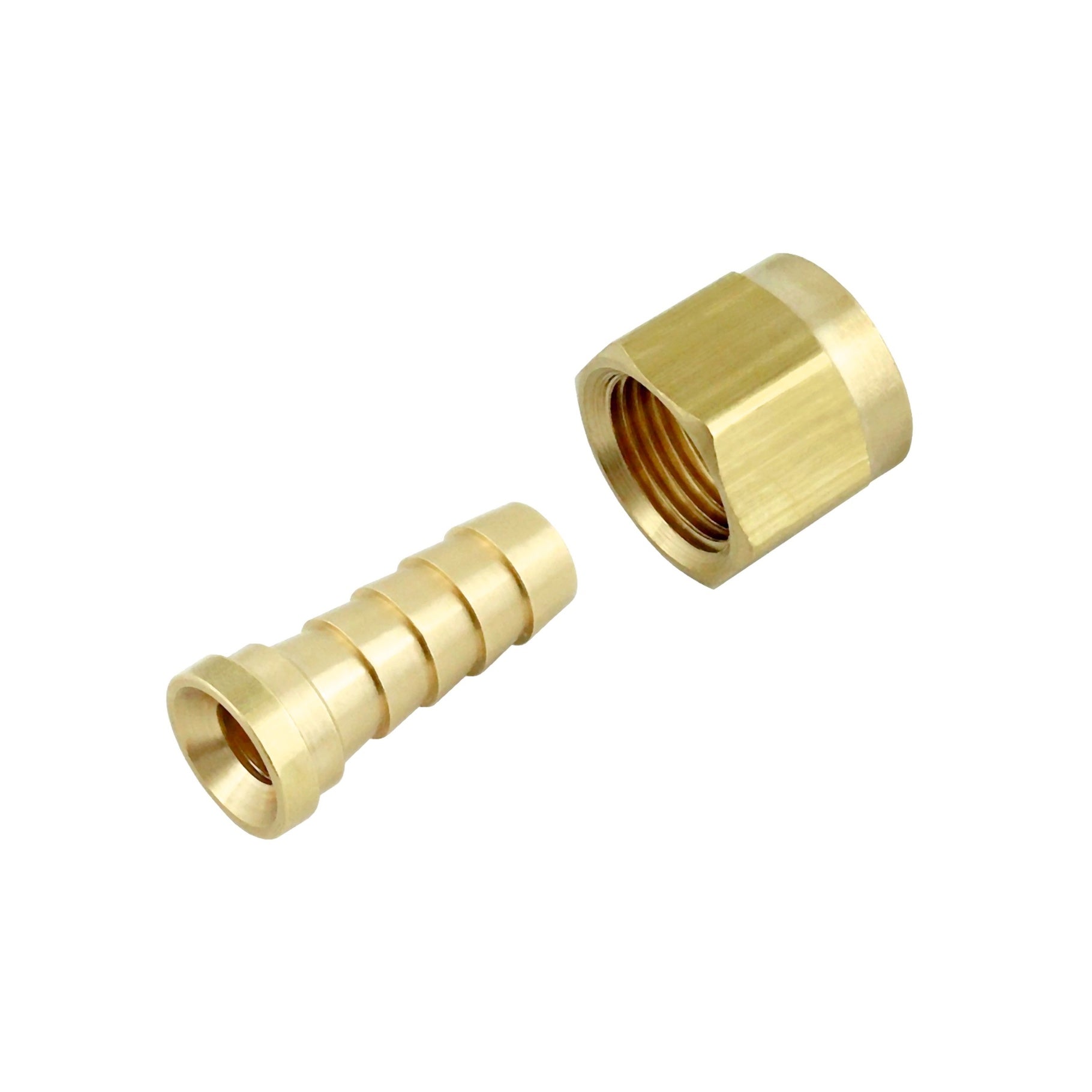 Gorgeous 3/8inFfl X 3/8inB Brass Swivel Nut & Stem Set