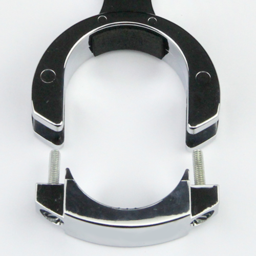 Glamorous Chrome Plated Plastic 82 mm Decal Holder