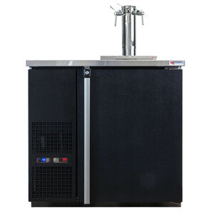 Pro-Line Wine Triple Tap Kegerator - Finesse Tower 36-3/4 - Black Vinyl: The Ultimate Wine Dispensing Solution