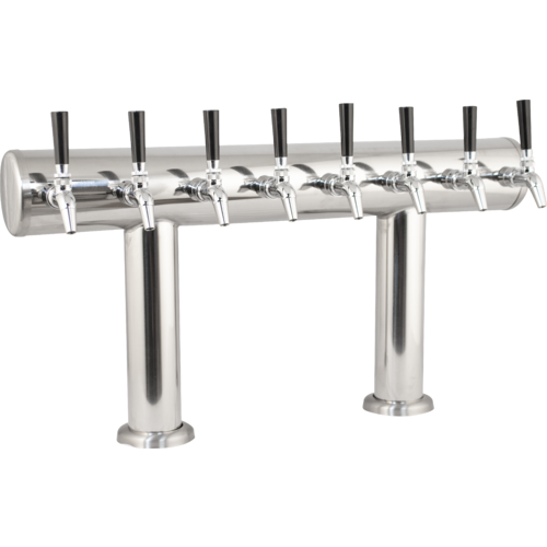 Komos® Double T Bar Draft Tower - 8 Tap: The Ultimate Draft Solution