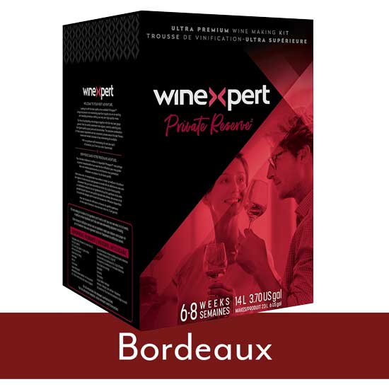 Winexpert Private Reserve Bordeaux Blend Red Wine - Premium Home Wine Making Kit