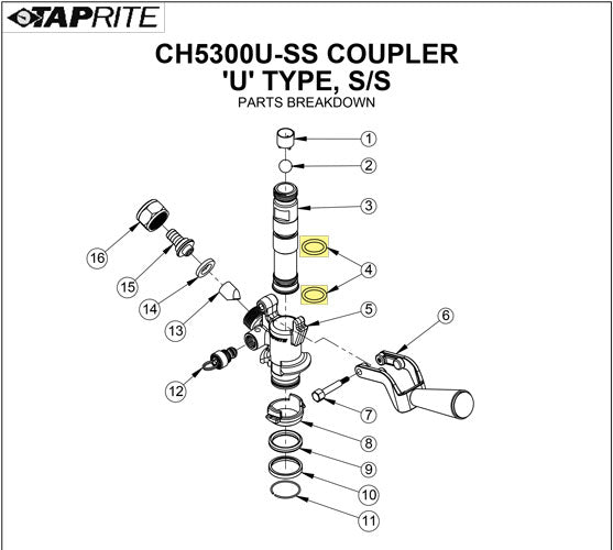 Get Your Taprite U System Coupler Probe Seal (2-Pack) Now!