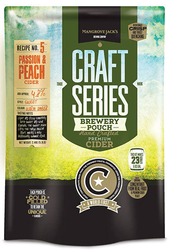 Mangrove Jack's Craft Series Peach/Passionfruit Cider Pouch - 2.4 kg