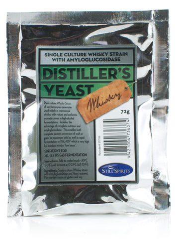 Still Spirits Premium Whiskey Yeast - 72 Gram Package