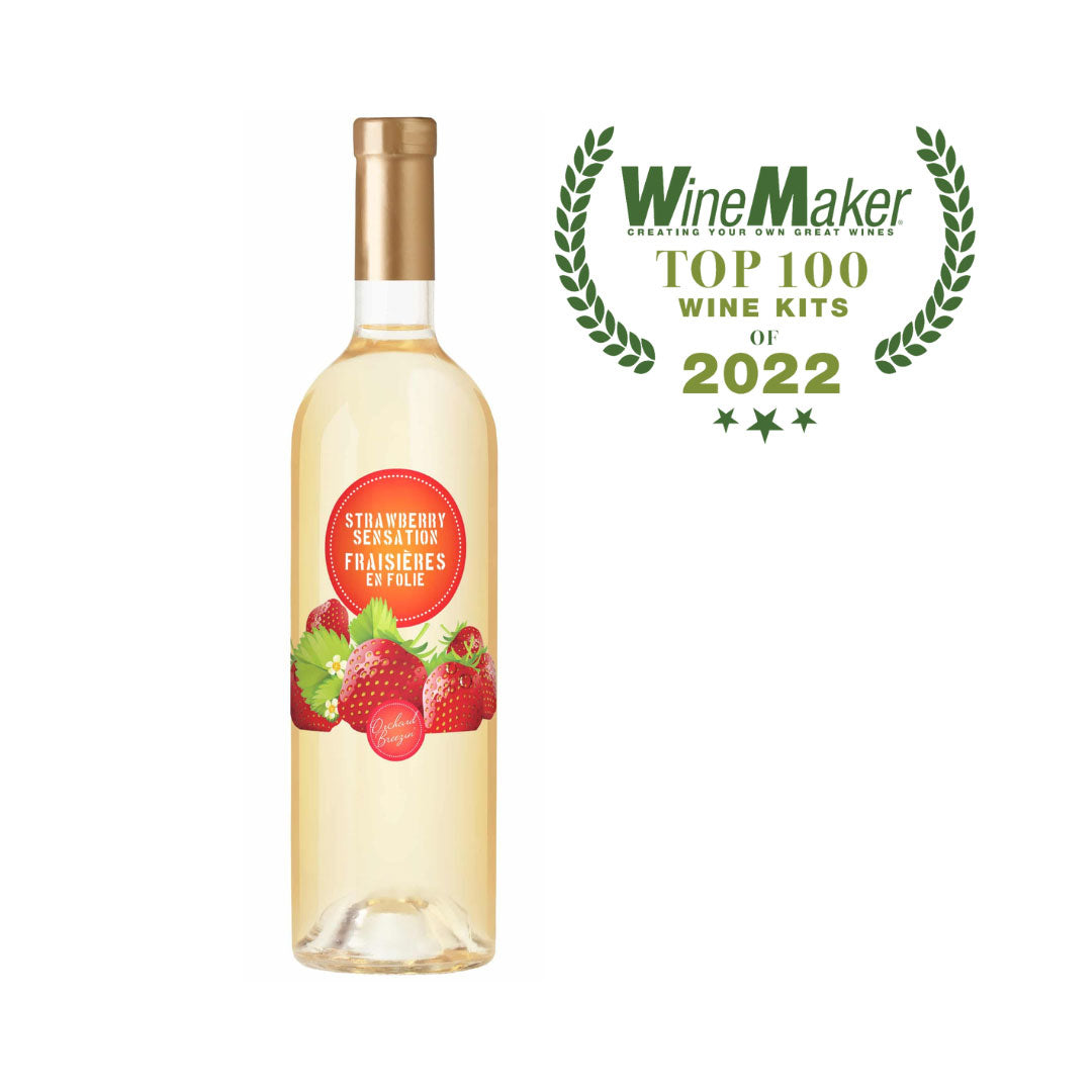 Orchard Breezin' Strawberry Sensation: A Luscious Riesling Wine Kit