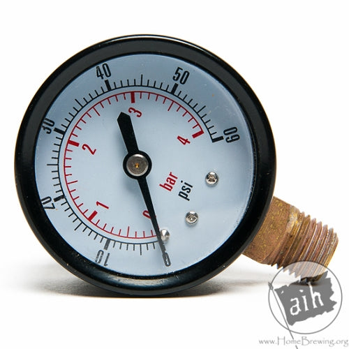 Awesome 0 - 60 PSI Right - Hand Thread Gauge