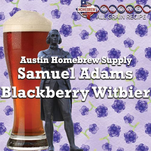 Irresistible Samuel Adams Blackberry Witbier Clone All Grain Recipe Kit! (16A)