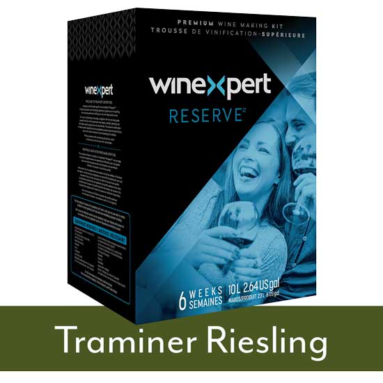 Winexpert Reserve Traminer Riesling: Premium White Wine Making Kit