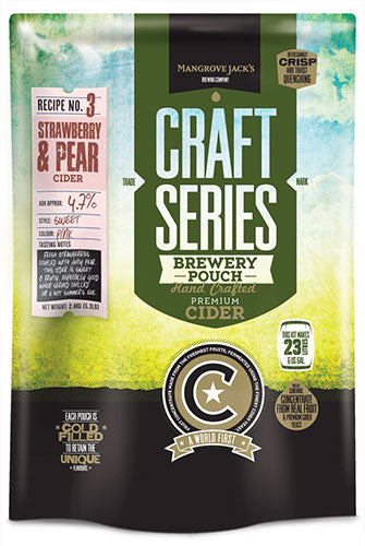 Mangrove Jack's Craft Series Strawberry/Pear Cider Pouch - 2.4 kg