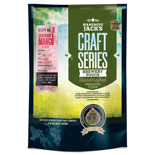 Mangrove Jack's Craft Series Raspberry & Mango Cider Pouch - 2.4 kg